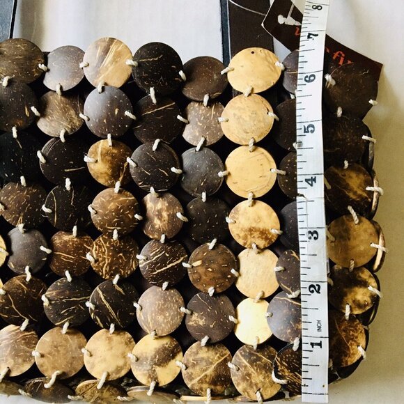 Hand-Crafted Coconut Shell Shoulder Bag - Picture 7 of 8